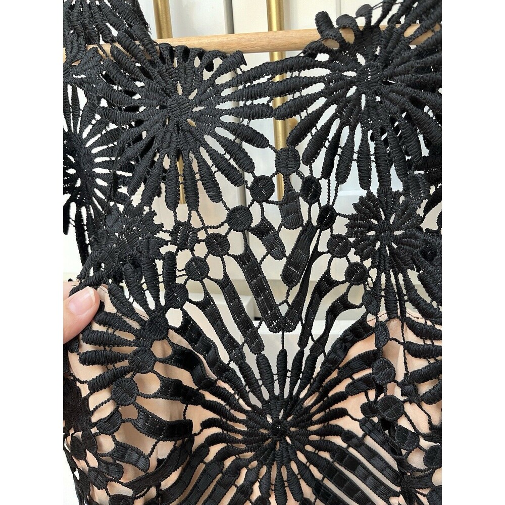 Saylor x Free People Presley Mini Dress Women's Sz XS Black Lace Romantic Goth - Picture 5 of 11